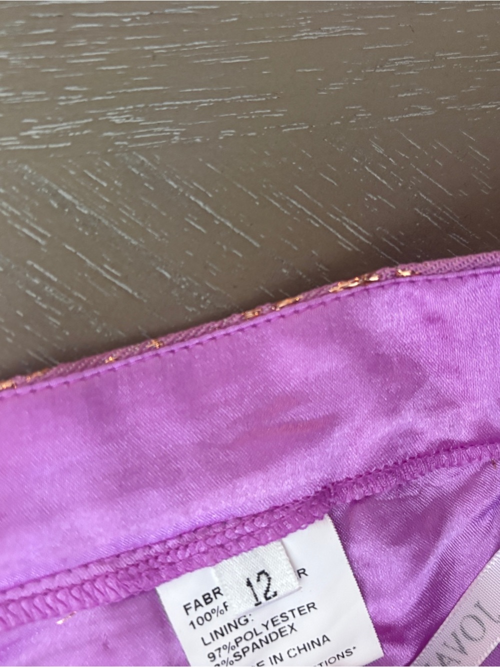 JOVANI ✨ Lavender Gold Feather Cuffs Pant Suit 24621 Sz 12 - Picture 13 of 16